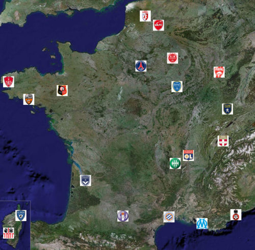 carte des clubs